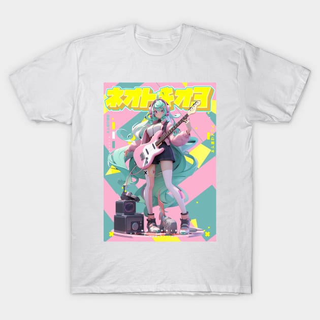 SAIKOU GROUPIE GAL 2 - NEOTOKIO3 BEST BAND | Anime Manga Music Cute Anime Pop Art Otaku Culture | PROUD OTAKU T-Shirt by PROUD OTAKU